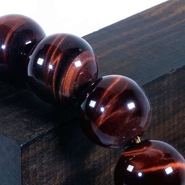 極上レッドタイガーアイ(紅虎)(18mm)ブレスレット | 天然石一覧,天然石