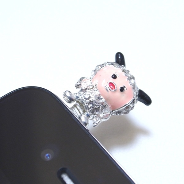 売りつくし！スマートフォンピアス（スマピ）ヒツジ5点家族セット