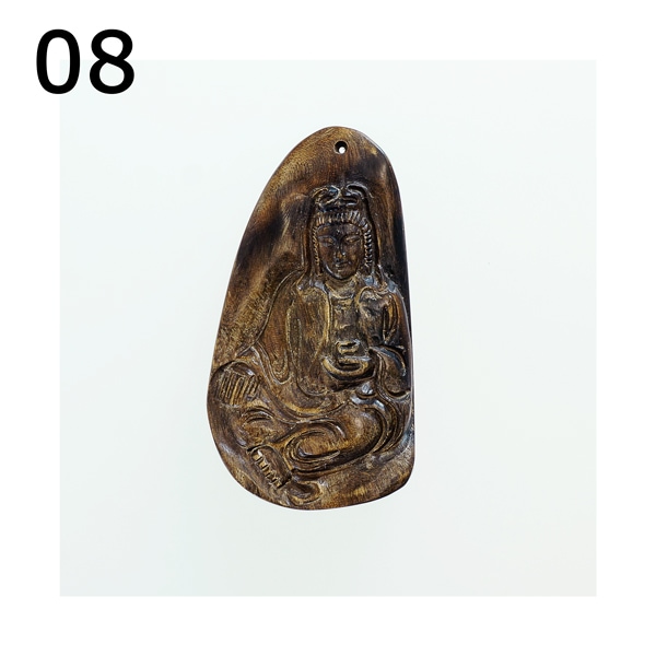 最高の香木☆沈香(じんこう) アロマ 水沈香 手彫り＜観音様＞ 置物