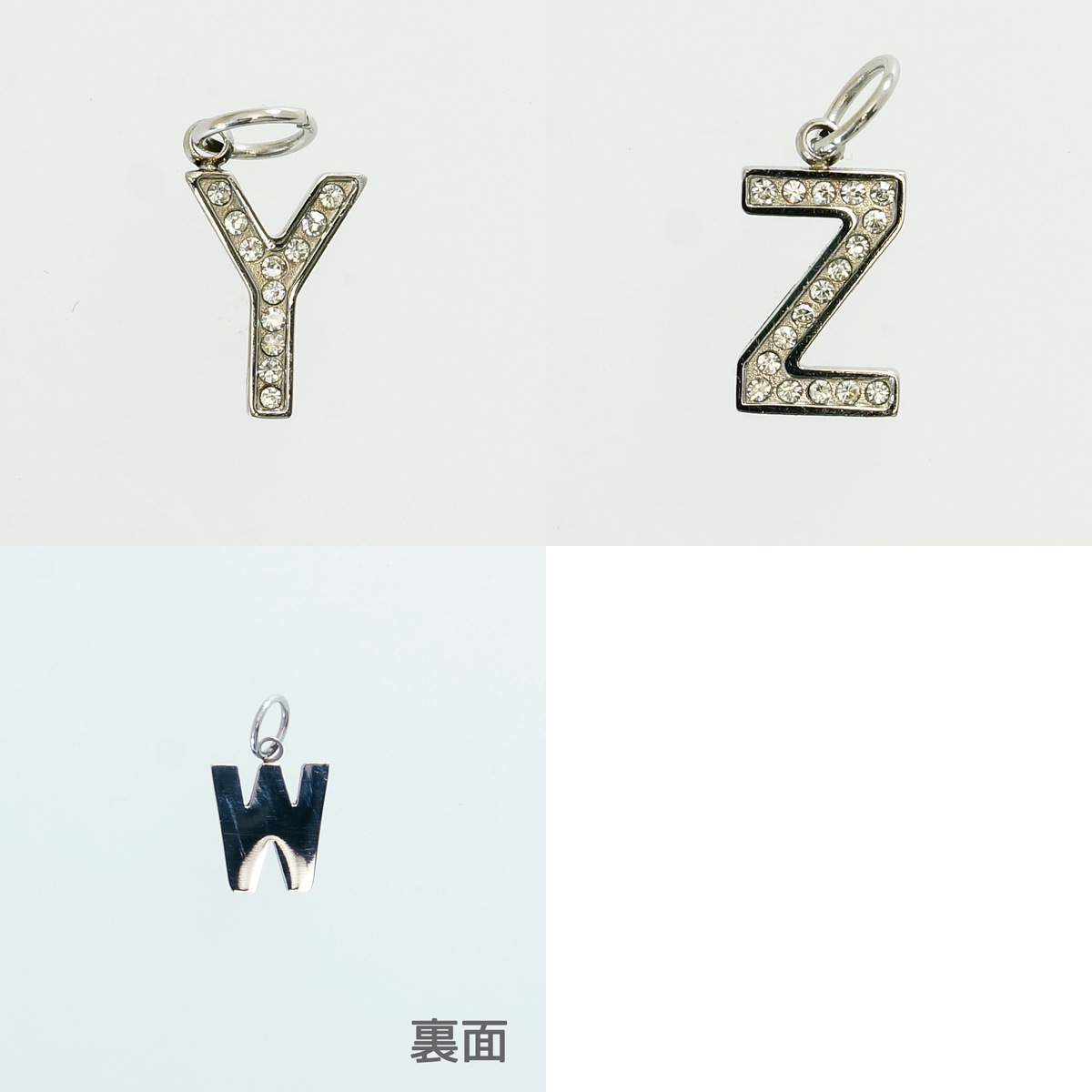 イニシャル チャーム 26種 (A～Z) ペンダント アルファベット