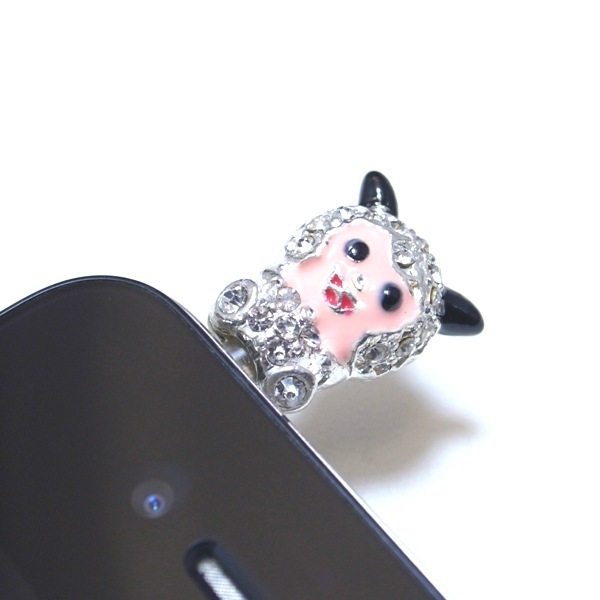 売りつくし！スマートフォンピアス（スマピ）ヒツジ5点家族セット