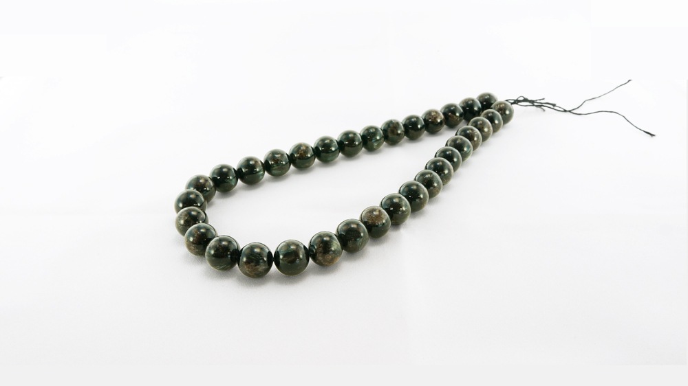 ブラックドラゴンクォーツ （黒龍晶） 14mm 一連 天然石 パワーストーン 素材 パーツ 連売り 資材 材料 ハンドメイド 業務用