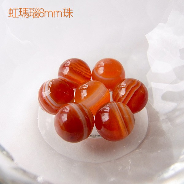 粒売り★穴なし 8mm 天然石 ビーズ 【13種類】 誕生石 パワーストーン 丸珠