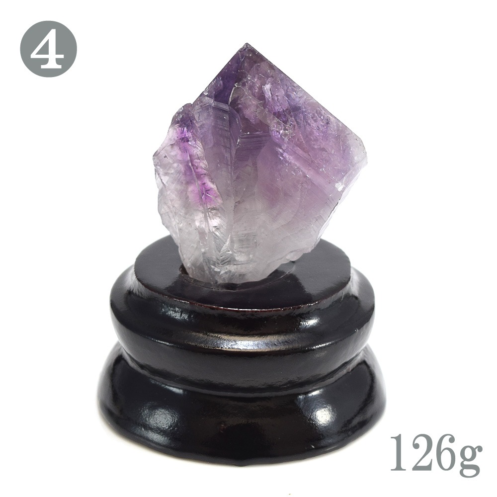 【1点もの】 ウルグアイ産 アメジスト 原石 小さめ 約90g ～ 180g 約 7cm クラスター 置物 インテリアストーン ポリッシュ 鉱物 紫水晶 置き物 天然石