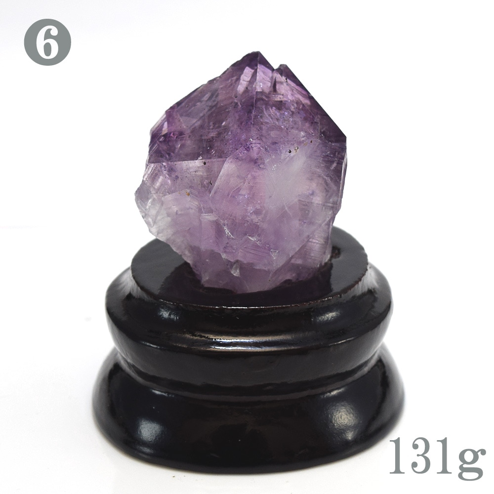【1点もの】 ウルグアイ産 アメジスト 原石 小さめ 約90g ～ 180g 約 7cm クラスター 置物 インテリアストーン ポリッシュ 鉱物 紫水晶 置き物 天然石
