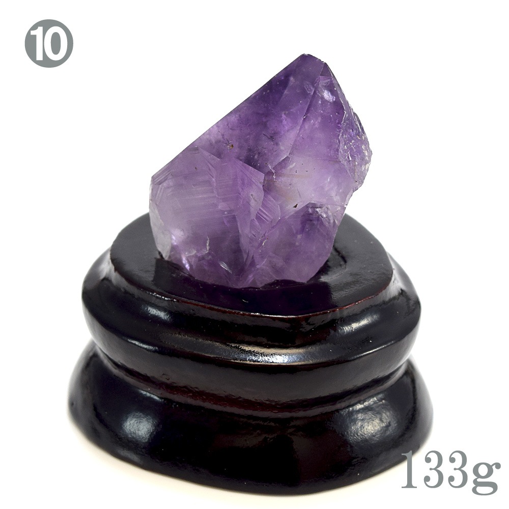 【1点もの】 ウルグアイ産 アメジスト 原石 小さめ 約90g ～ 180g 約 7cm クラスター 置物 インテリアストーン ポリッシュ 鉱物 紫水晶 置き物 天然石