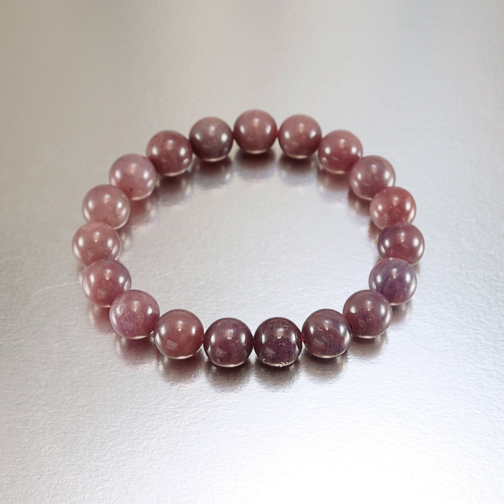 みきり品 ミャンマー産 ルビー 11mm 丸玉 ブレスレット 重量約51g 数珠 腕輪 アクセサリー 天然石 パワーストーン