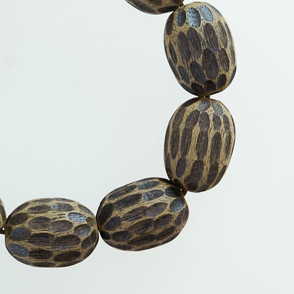 最高の香木☆沈香(じんこう) アロマ 土沈香ブレスレット 楕円18×25mm