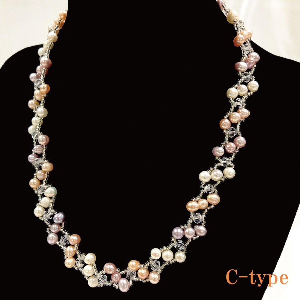 【2点セット】 淡水パール ネックレス&ブレスレット セット販売 全3タイプ パワーストーン アクセサリー 天然石