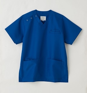 PC107　抗菌防臭スクラブ　ロイヤルブルー