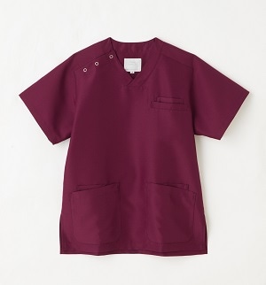 PC109　抗菌防臭スクラブ　バーガンディ