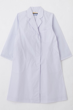 120　レディースドクターコート　シングル　ホワイト