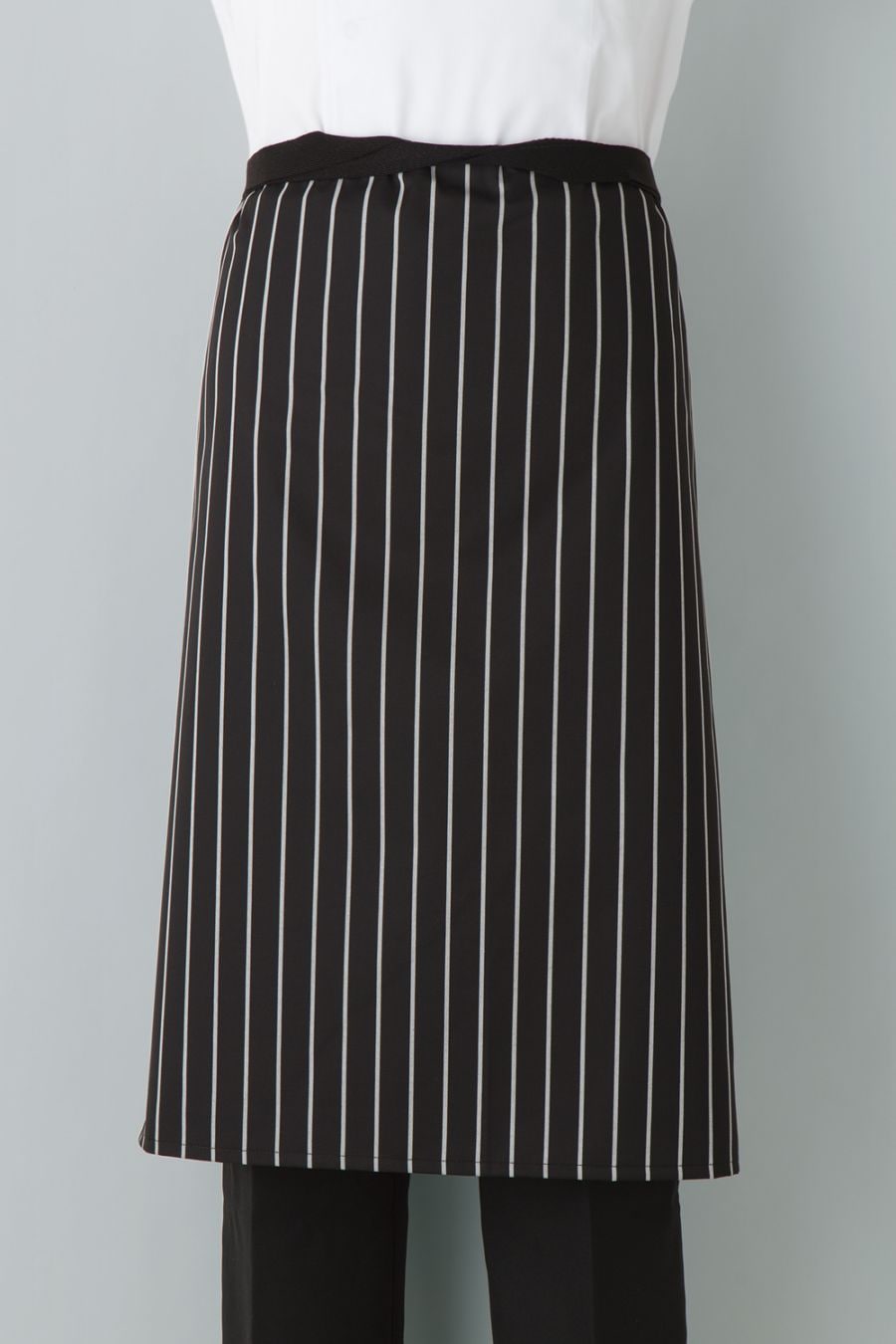 Ｔ0221　腰下エプロン　ストライプ
