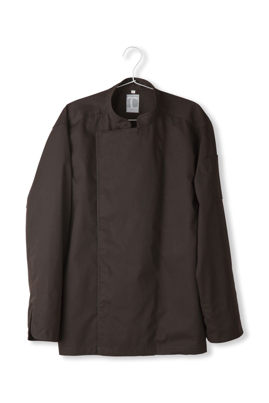 C100-18　コックコート長袖　モカ