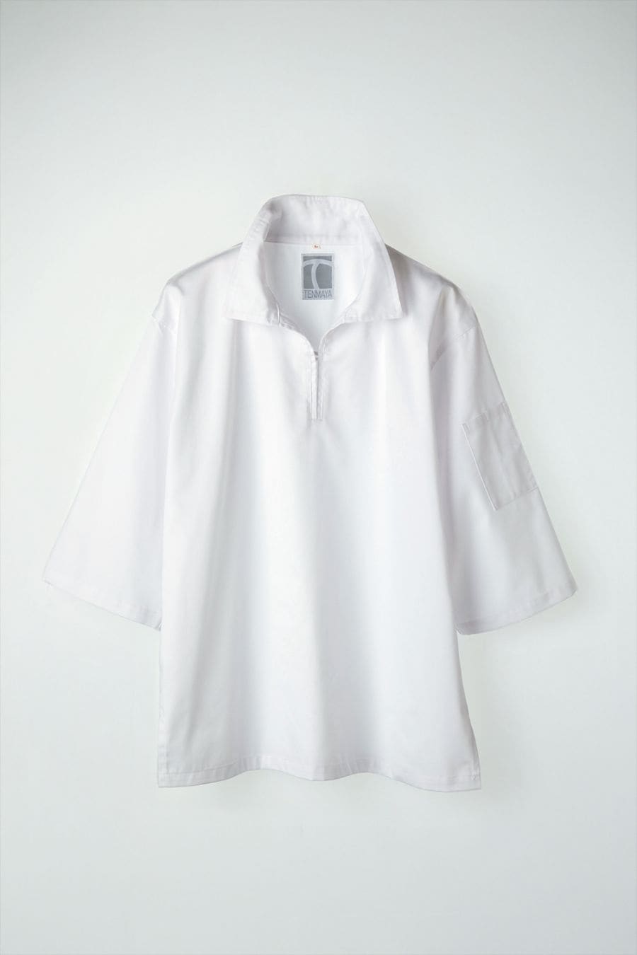 C212-10　コックシャツ衿付　半袖