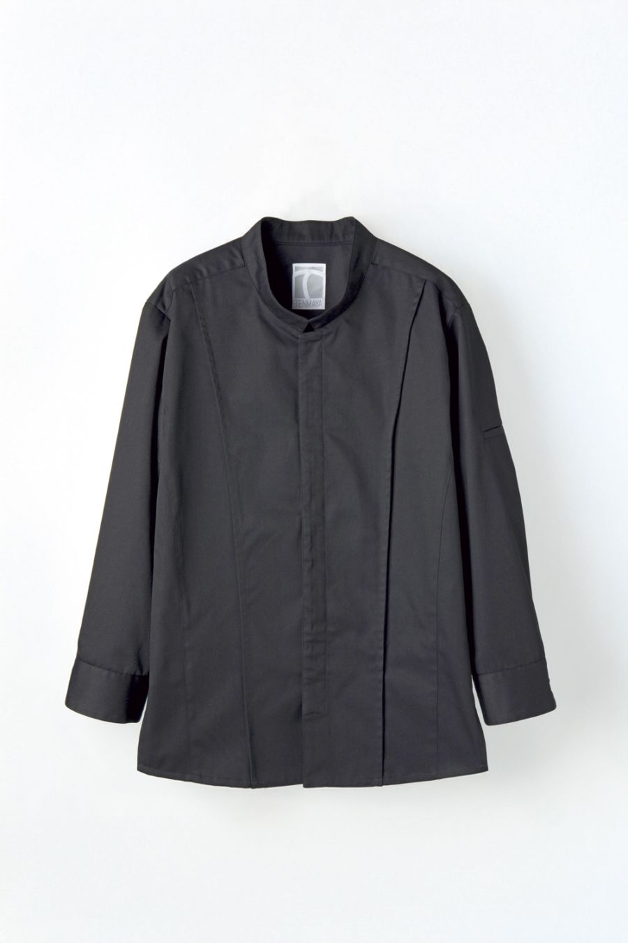 C730-15　コックコート長袖　ブラック