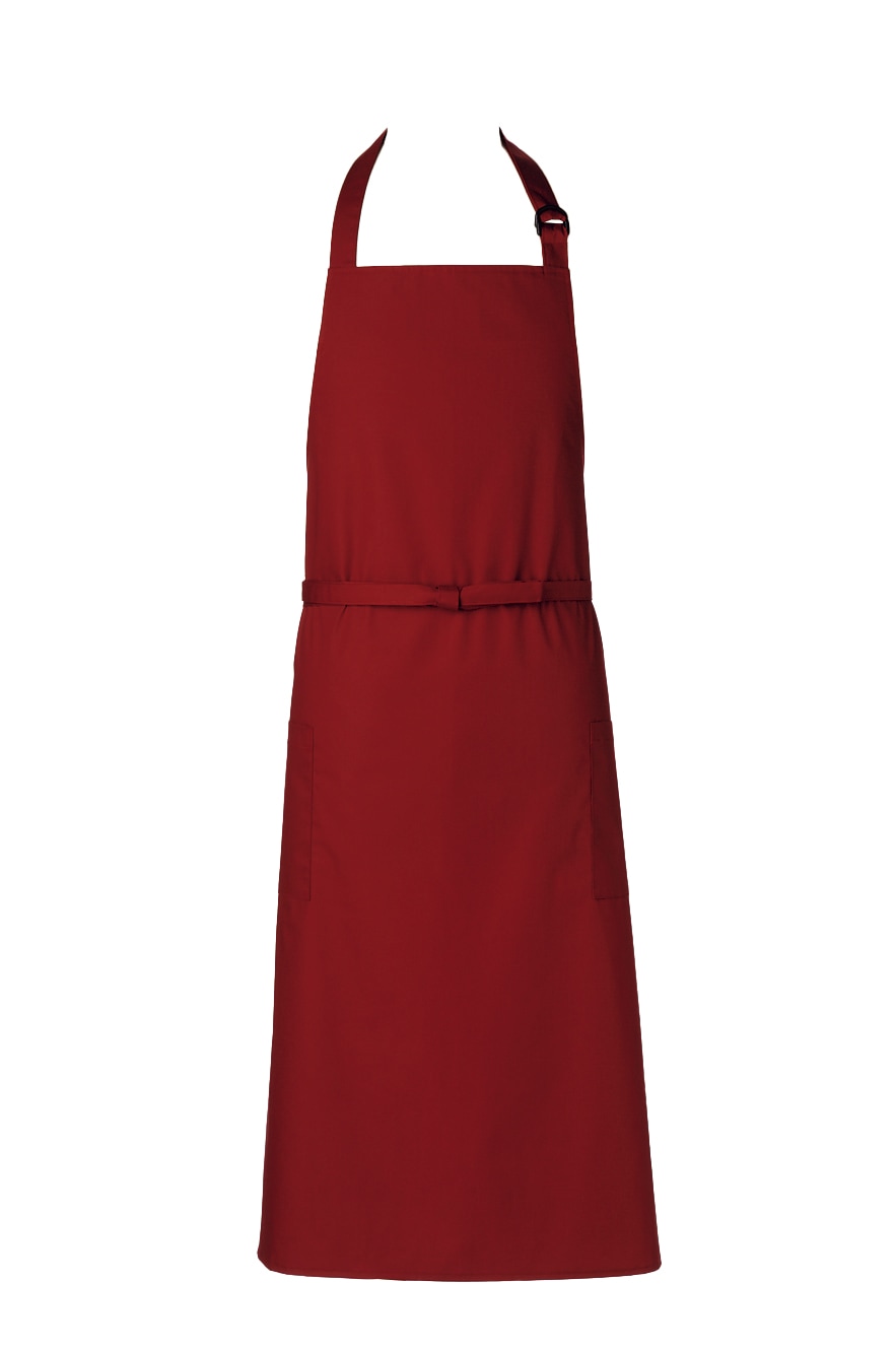 2070-12　胸付ソムリエエプロン　ボルドー