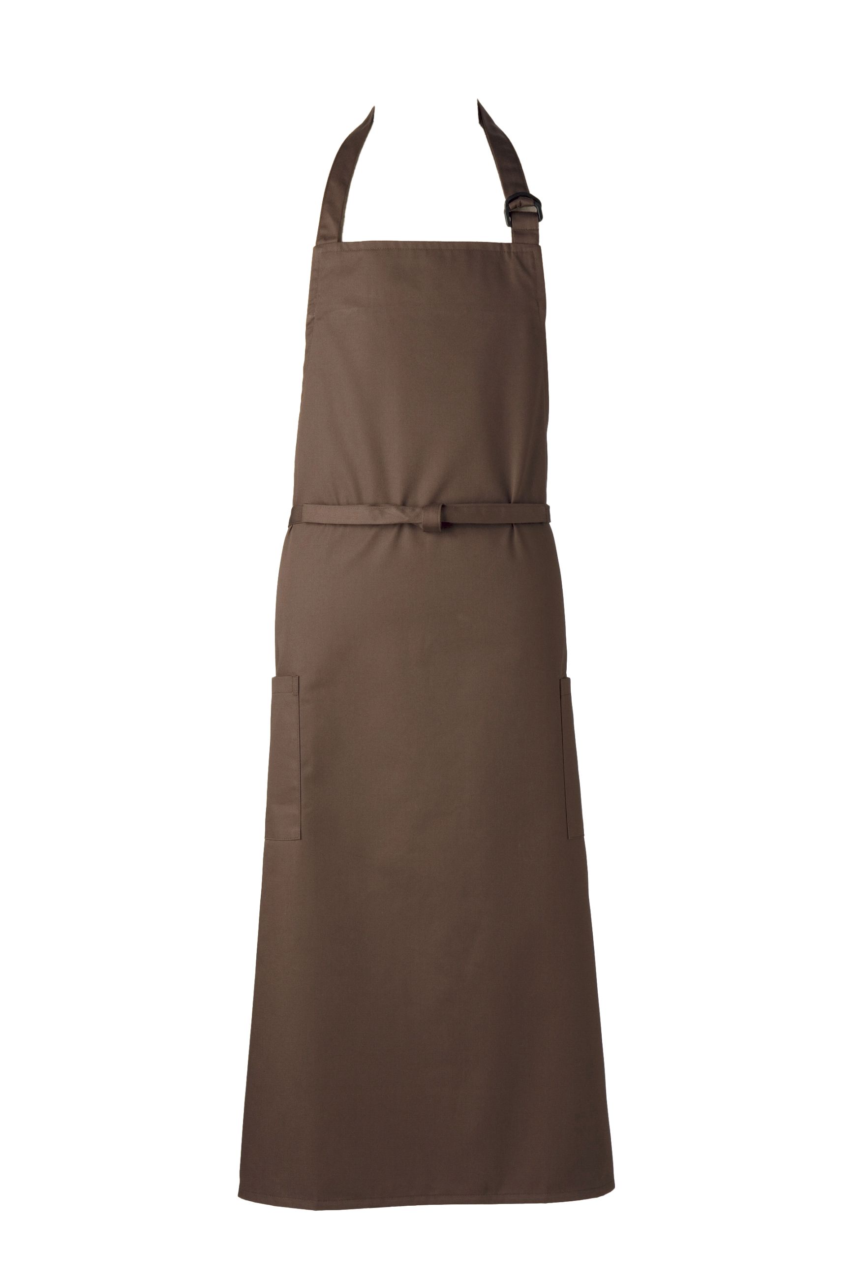 2070-19　胸付ソムリエエプロン　ブラウン