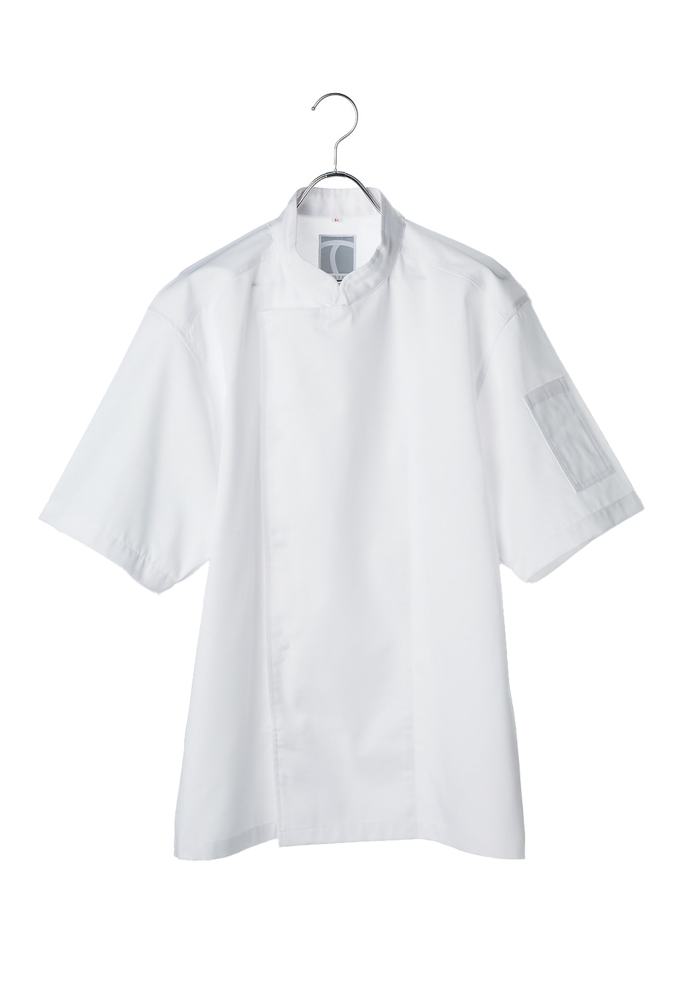 C102- 10　コックコート半袖　ホワイト
