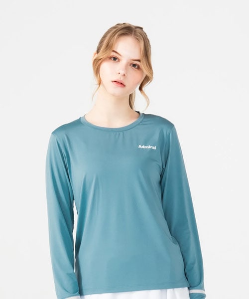 �ڥ��ɥߥ���Admiral  ATLA647 2026���ߥ������ʥ�ǥ������˥�å���ơ��ץ��ե�L/S TEE