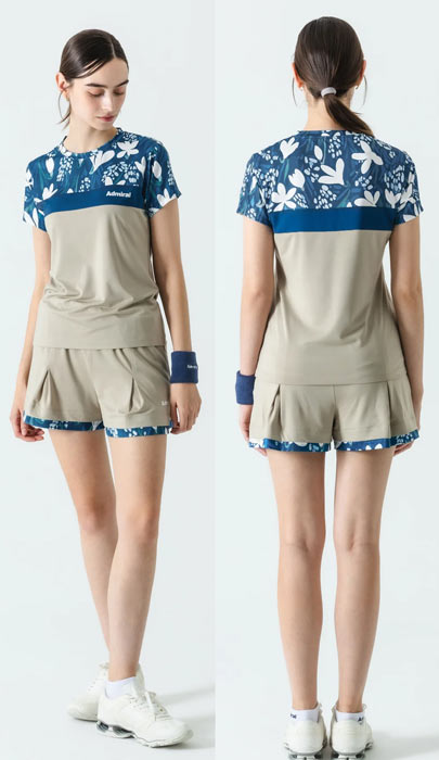 �ڥ��ɥߥ���Admiral  ATLA532 2025���ߥ������ʥ�ǥ������˥ե���ȥ���ե��å�TEE