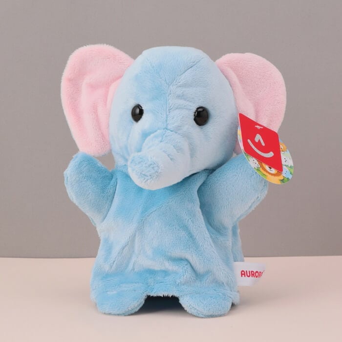 緑色 象 ぞう ぬいぐるみ Cocco ハンドパペット プレイトーキン