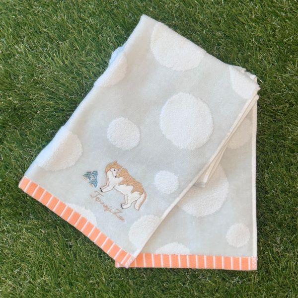 天王寺動物園オリジナル】フェイスタオル オオカミ | 天王寺動物園