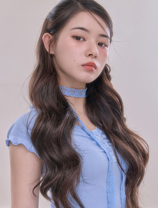 ライトハーフウィッグ) ジェリーパーマ エララ 60cm（ミスティ原糸）