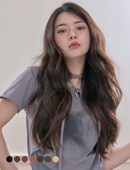 ライトハーフウィッグ) フェアリーパーマ ジゼル 55cm（ミスティ原糸）