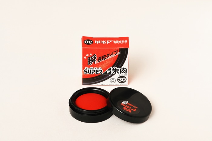 スーパーエース朱肉 30号 ｜手彫り仕上げ職人印鑑「天章堂」東京