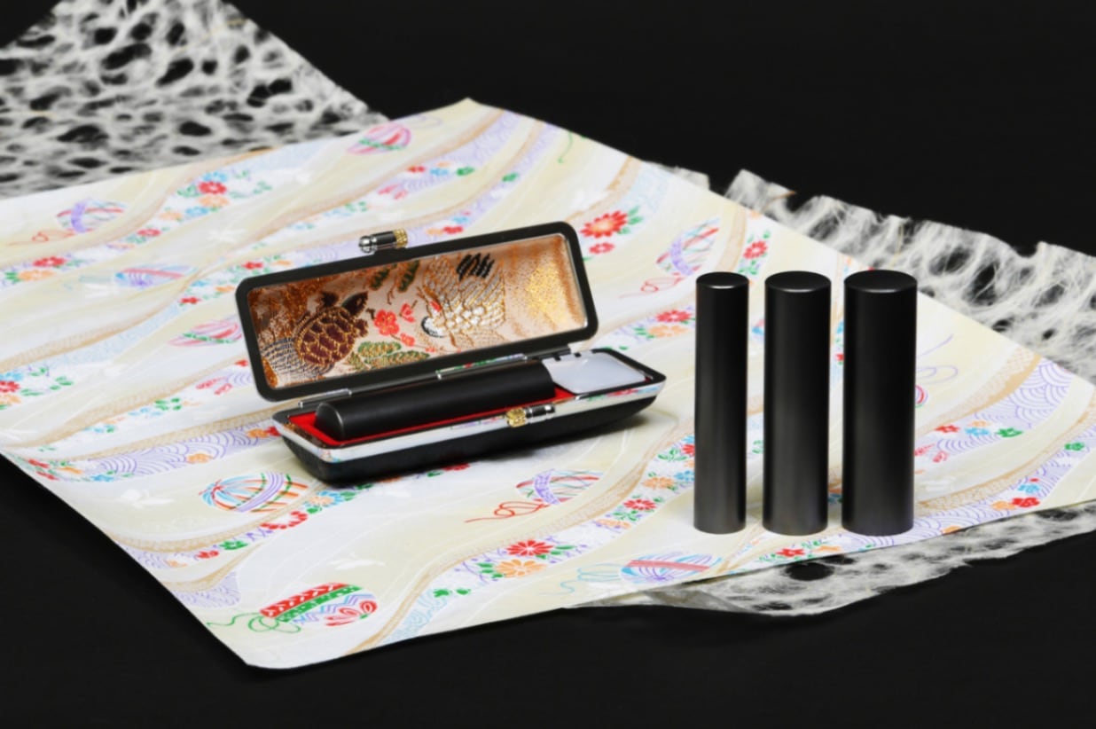 実印 印鑑 セット ブラック チタン 3本セット 銀行印 認印 ハンコ はんこ 判子 印鑑実印 作成 印鑑3本セット ブラストチタン｜即日発送可能！激安の印鑑通販専門