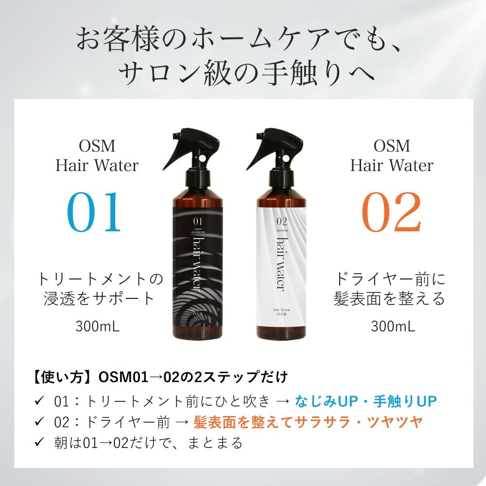 業務用】OSM Hair Water 01 1Lパウチ（詰め替え用） | 美容院