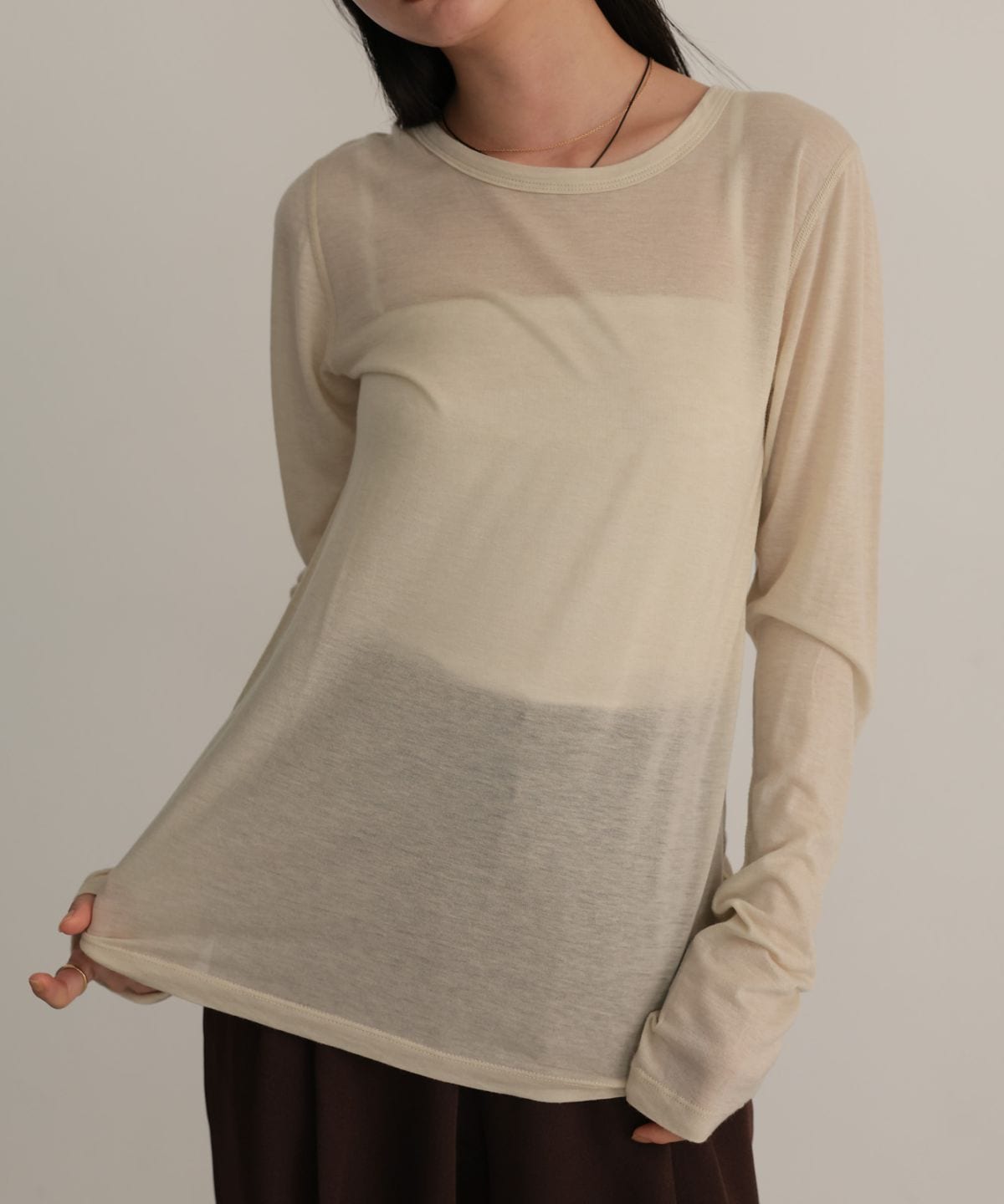 Sheer long TEE