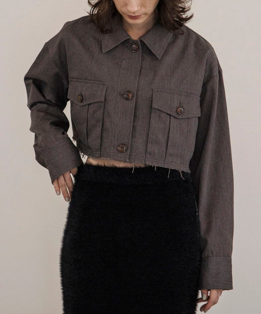 ステンカラークロップドジャケット | Blouson | TENTO online store