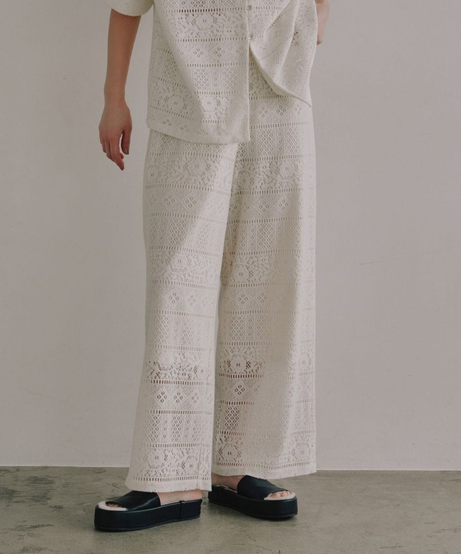 【未開封】Eaphi / PATTERN LACE EASY PANTS PATTERN LACE EASY PANTS