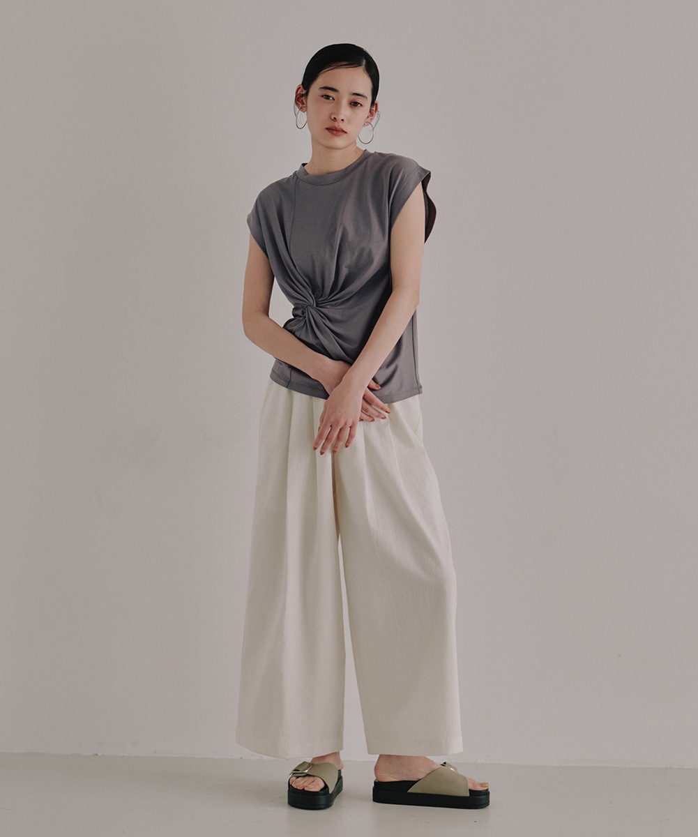 パンツ argue linen narrow pants argue linen narrow pants - メルカリ