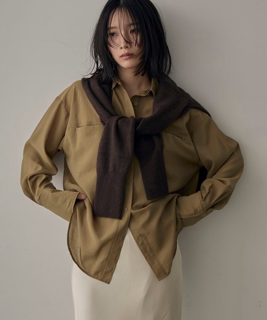 ワッシャーワイドシャツ