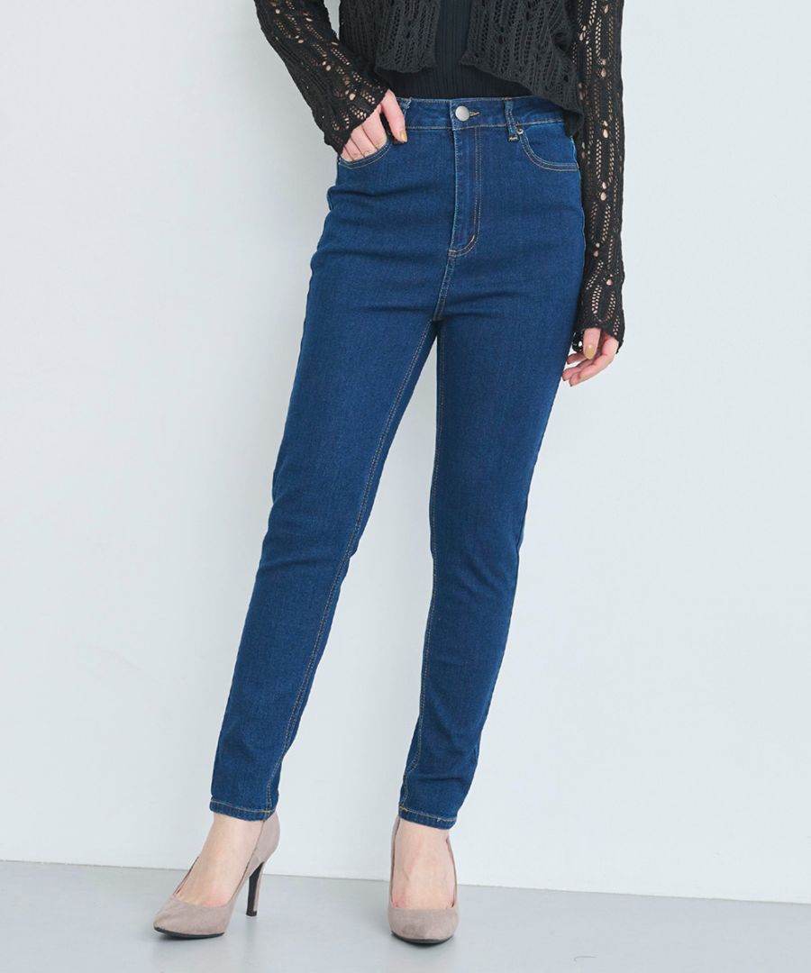 【attiree】ストレッチデニムスキニーパンツ