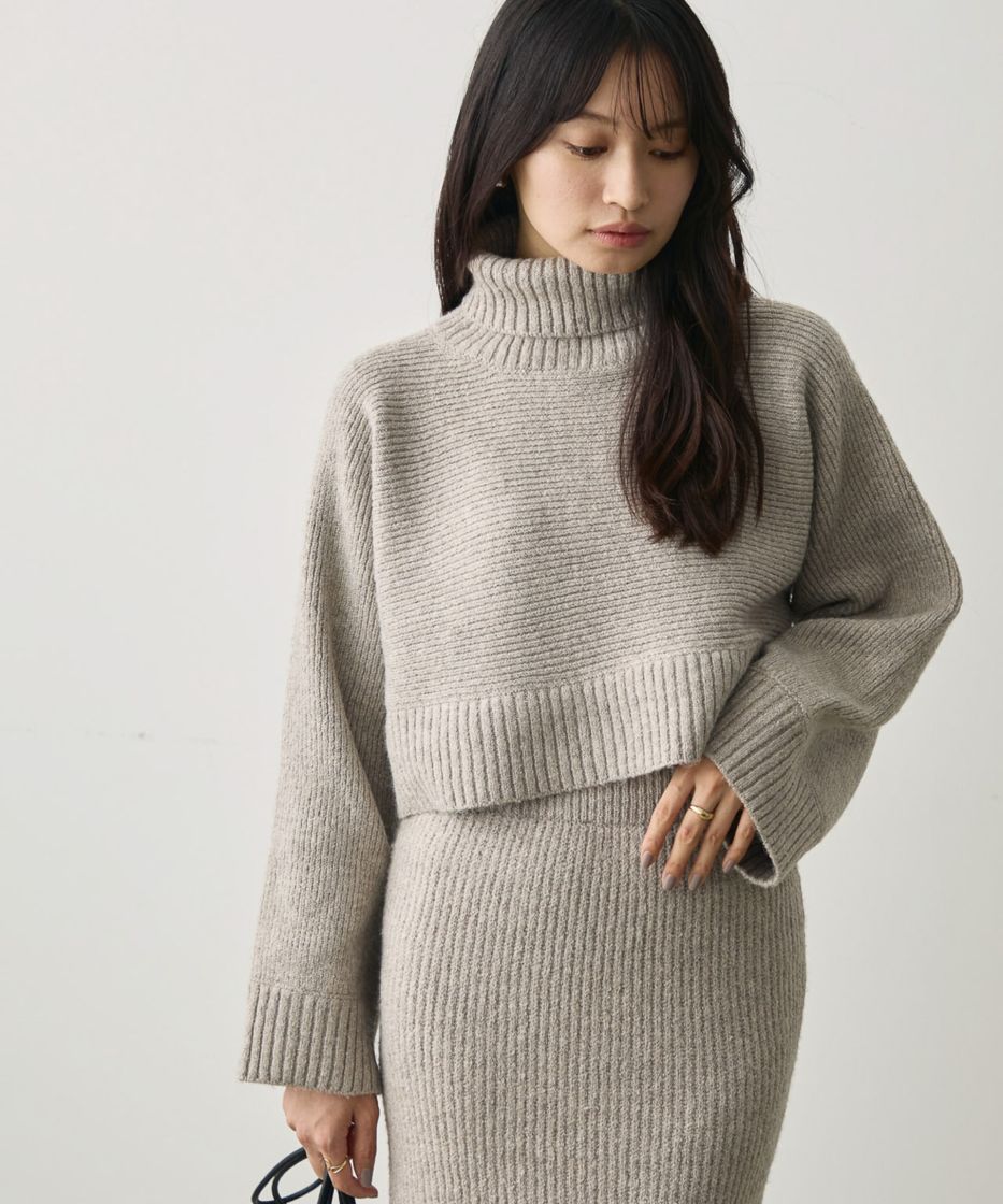 【attiree】【SET ITEM】ショート丈ニット　タイトスカート 301143