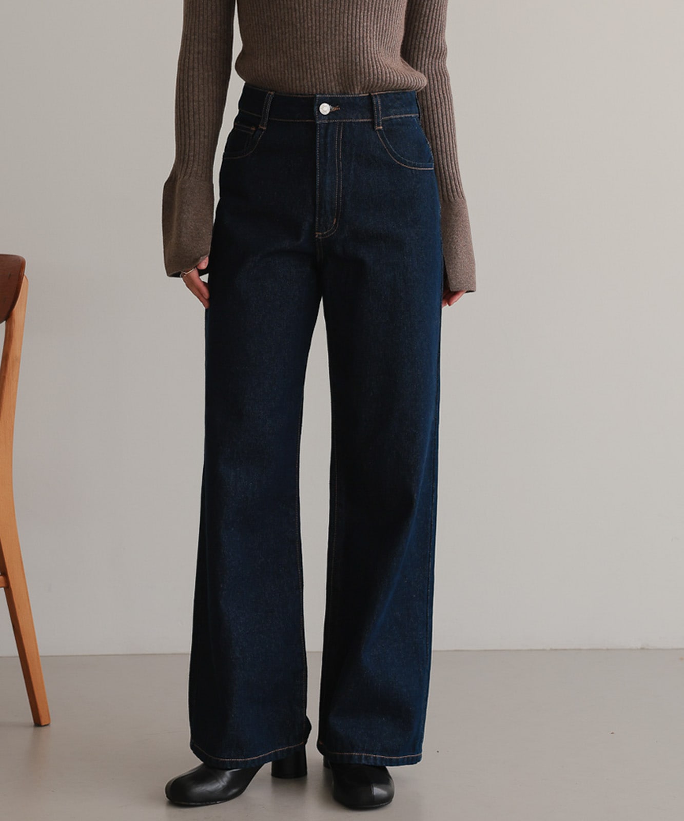 Wide Straight Denim Pants | NEW ARRIVAL | TENTO online store