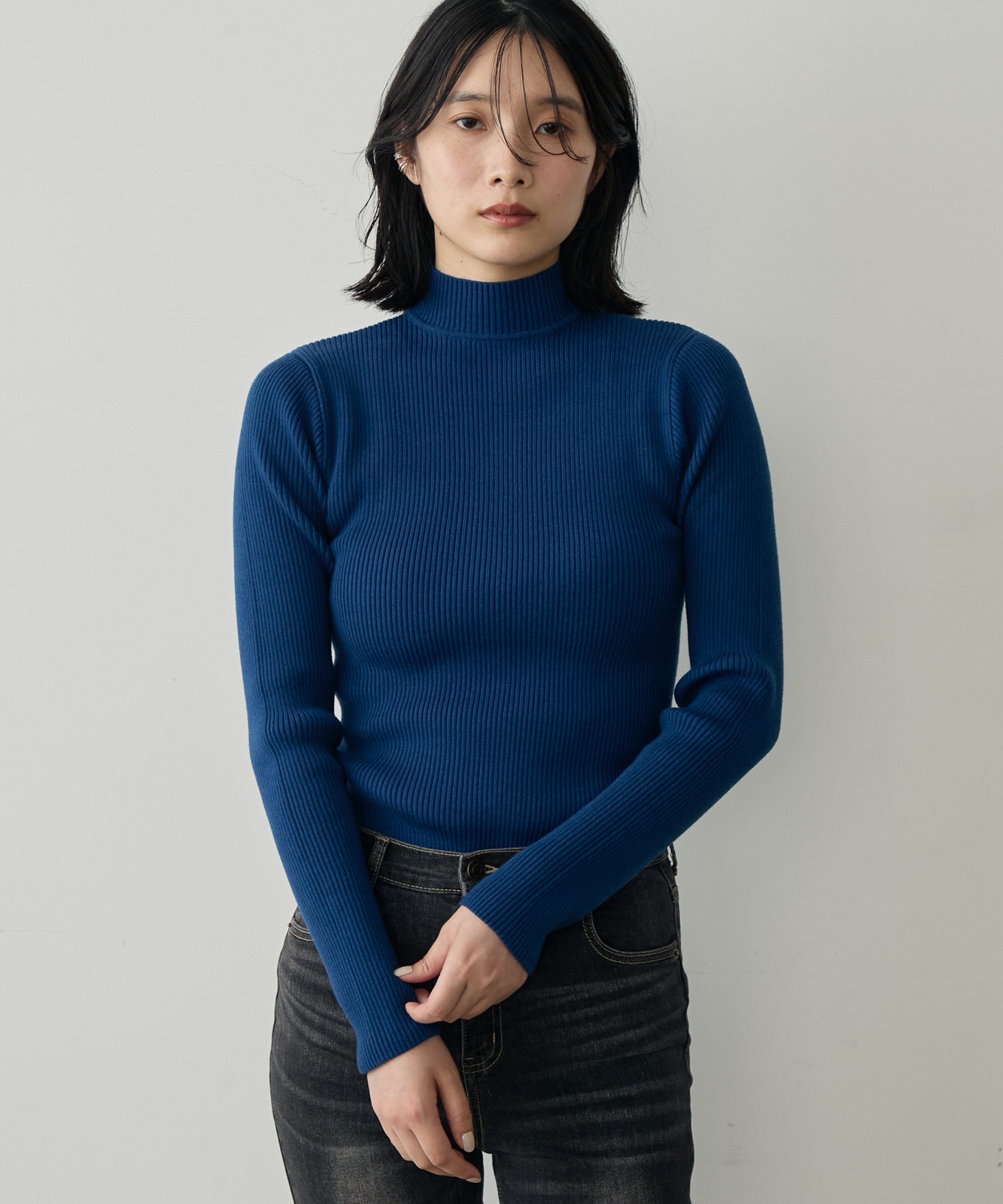 attiree】M/Lサイズ展開 ハイネックリブニットセーター | NEW ARRIVAL