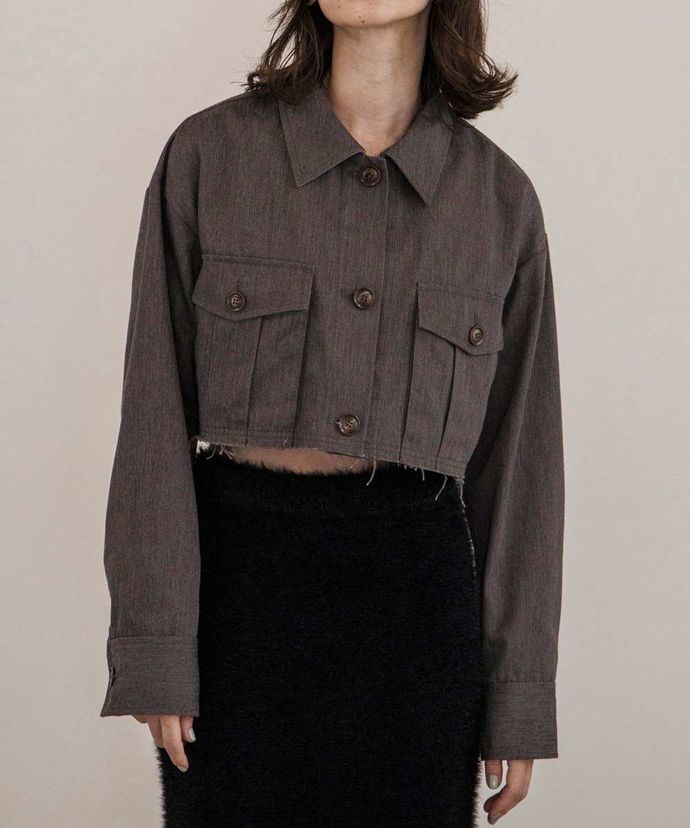 ステンカラークロップドジャケット | Blouson | TENTO online store