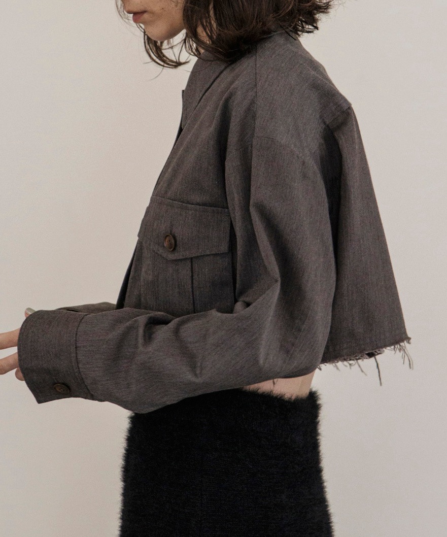 ステンカラークロップドジャケット | Blouson | TENTO online store