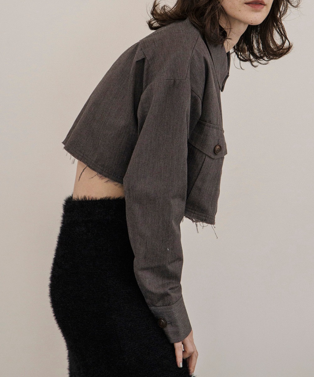 ステンカラークロップドジャケット | Blouson | TENTO online store