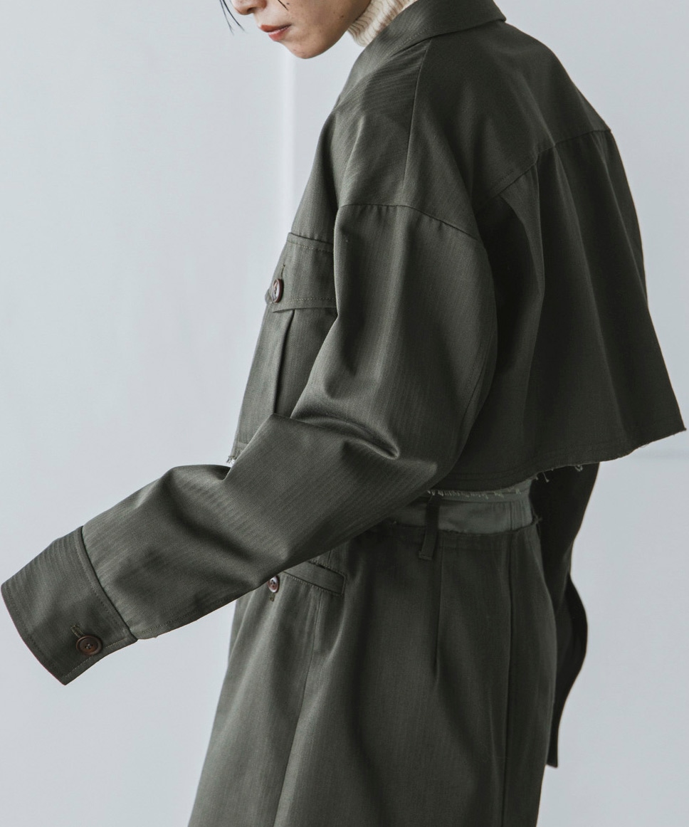 ステンカラークロップドジャケット | Blouson | TENTO online store