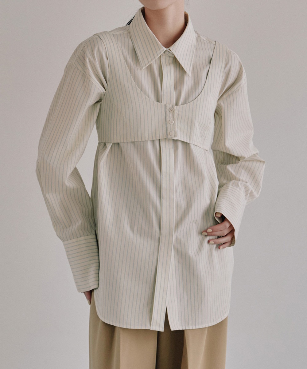ビスチェセットストライプシャツ | Shirt/blouse | TENTO online store