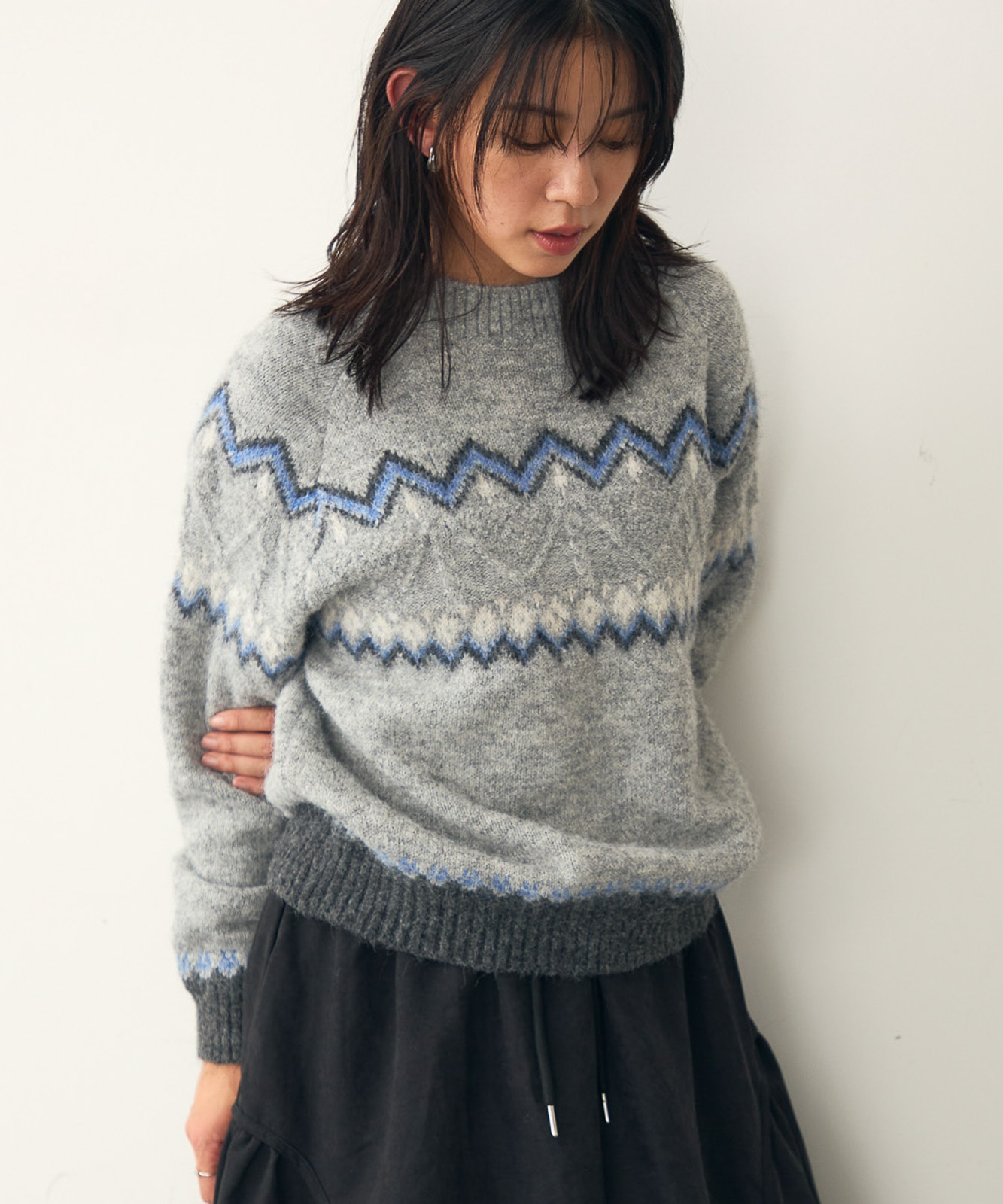 attiree】ノルディック柄 ニットセーター | attiree | TENTO online