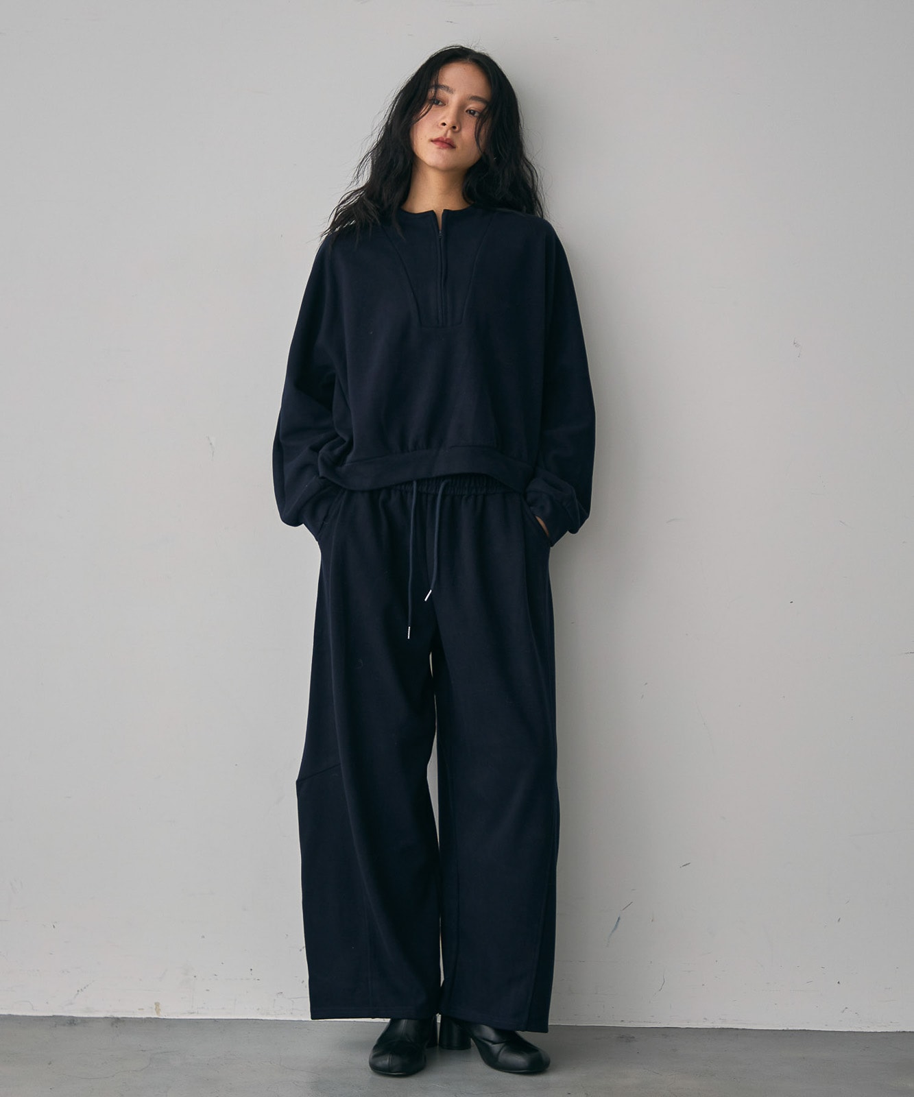 パンツ TRUNC Half Zip Sweat SET UP TRUNC トレーナー スウェット Half Zip Sweat SET UP レディース