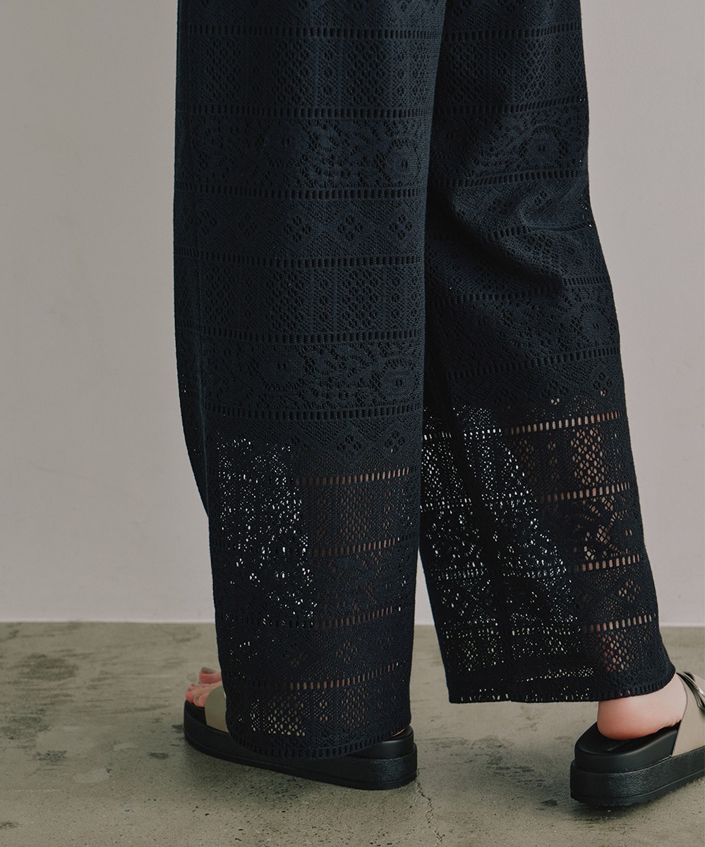レースイージーワイドパンツ | Pants | TENTO online store（テント