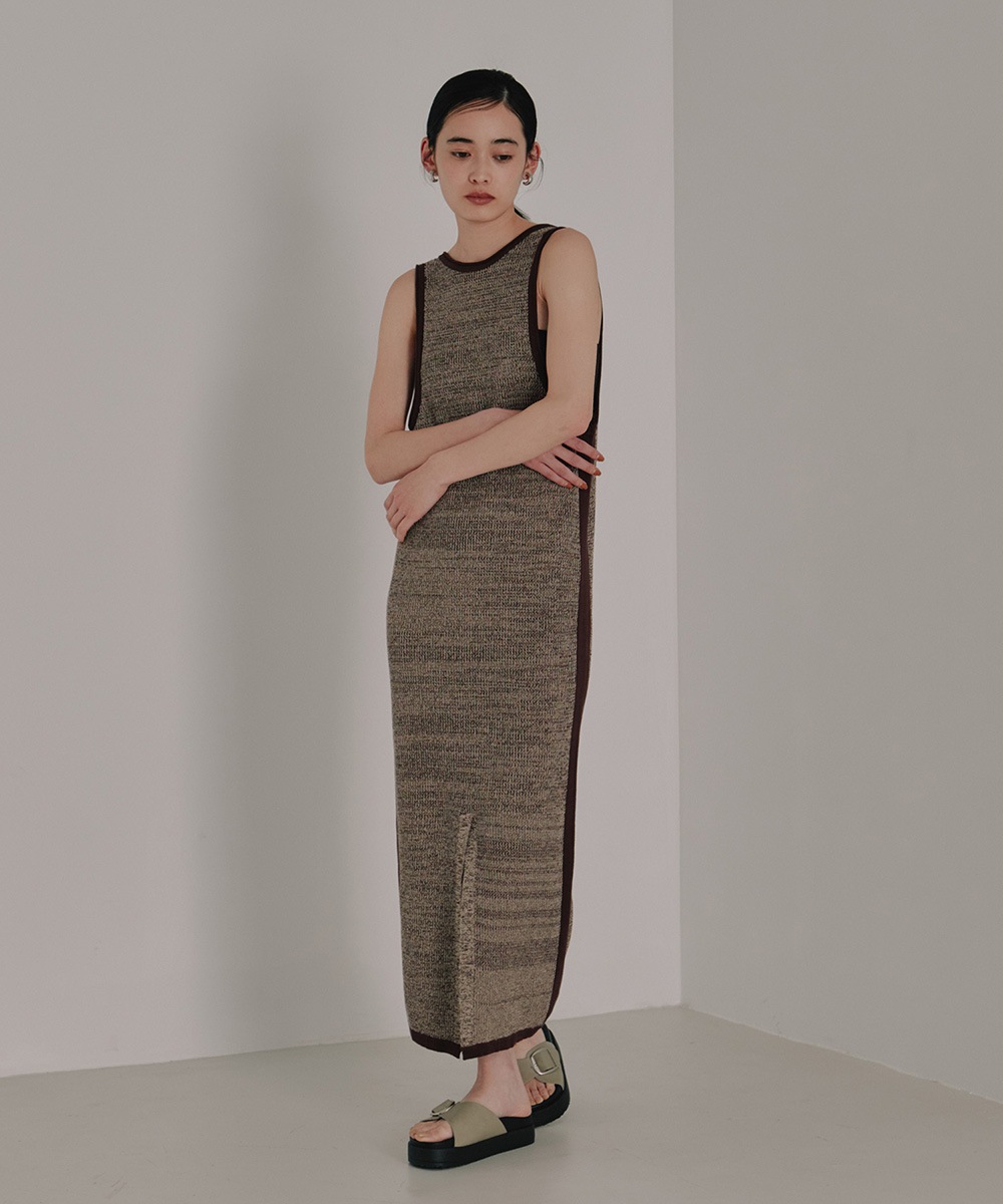 Line Knit Onepiece | Onepiece / Dress | TENTO